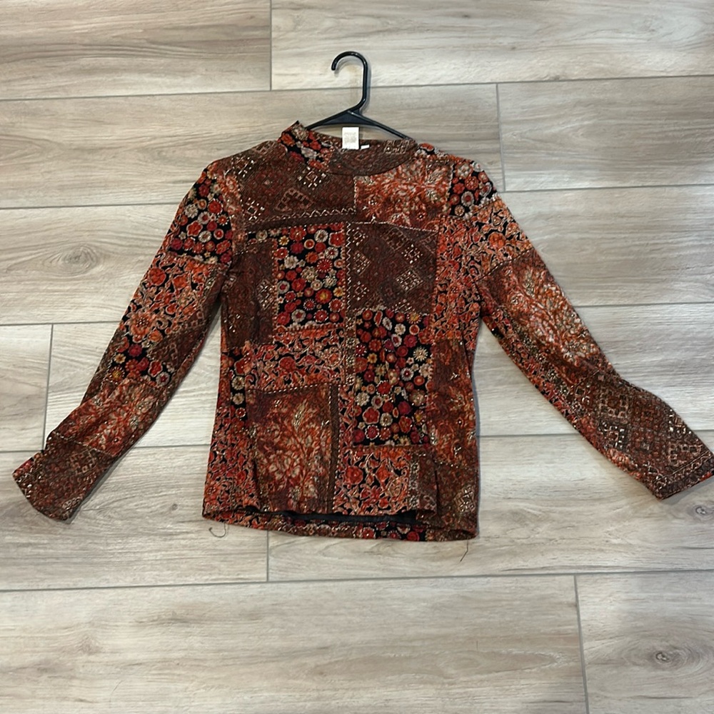 Coldwater Creek fall blouse size S